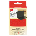 3M Notebook Screen Cleaning Wet Wipes, Cloth, 1-Ply, 7 x 4, Unscented, White, 24/Pack View Product Image
