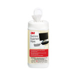 3M Electronic Equipment Cleaning Wipes, 1-Ply, 5.5 x 6.75, Unscented, White, 80/Canister (MMMCL610) View Product Image