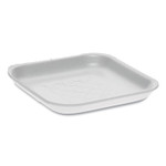 Pactiv Evergreen Supermarket Tray, #1S, 5.1 x 5.1 x 0.65, White, Foam, 1,000/Carton (PCT0TF101S00000) View Product Image