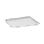 Pactiv Evergreen Supermarket Tray, #8S, 10 x 8 x 0.65, White, Foam, 500/Carton View Product Image