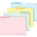 Pendaflex 1/3 Tab Cut Letter Recycled Top Tab File Folder - 8 1/2" x 11" - 11 pt. - Assorted - 10% Recycled Product Image 