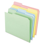 Pendaflex Pastel Colored File Folders, 1/3-Cut Tabs: Assorted, Letter Size, Assorted Colors, 100/Box (PFXC2113PASR) View Product Image