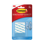 Command Refill Strips, Removable, Holds Up to 2 lbs, 0.63 x 1.75, Clear, 9/Pack (MMM17021CLRES) View Product Image