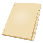 Oxford Write-On Tab Dividers, 5-Tab, 11 x 8.5, Manila, 20 Sets View Product Image