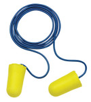 3M E-A-R Taperfit 2 Foam Earplugs, Polyurethane, Yellow, Corded, Regular (247-312-1223) View Product Image