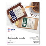 Avery Rectangle Labels, Inkjet/Laser Printers, 3 x 3.75, Pearl Ivory, 6/Sheet, 8 Sheets/Box View Product Image