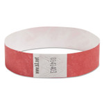 SICURIX Security Wristbands, Sequentially Numbered, 10" x 0.75", Red, 100/Pack (BAU85020) View Product Image