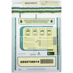 ControlTek SafeLOK Tamper-Evident Deposit Bags - 12" Length x 9" Width - Seal Closure - Clear - Deposit, Cash, Note, Bill Product Image 