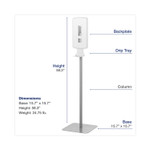 Dial FIT Touch Free Dispenser Floor Stand, 15.7 x 15.7 x 58.3, White View Product Image