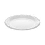 Pactiv Evergreen Placesetter Deluxe Laminated Foam Dinnerware, Plate, 8.88" dia, White, 500/Carton (PCTYTK100090000) View Product Image