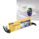 Fellowes Desk Tray Stacking Posts for 5" Capacity Trays, Wire, Black, 4 Posts/Set View Product Image