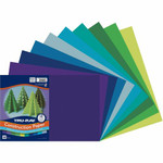 Tru-Ray Construction Paper - Project, Bulletin Board - 18" Width x 12" Length - Cool Assorted - Paper Product Image 