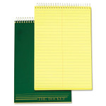 TOPS Docket Steno Pad, Gregg Rule, Forest Green Cover, 100 Canary-Yellow 6 x 9 Sheets (TOP63851) View Product Image
