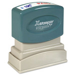 Xstamper Two-Color Title Stamp, PAID, Blue/Red (XST2024) View Product Image