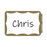 C-Line Self-Adhesive Name Badges, 3.5 x 2.25, Gold, 100/Box View Product Image