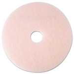 3M Ultra High-Speed Eraser Floor Burnishing Pad 3600, 19" Diameter, Pink, 5/Carton (MMM25857) View Product Image