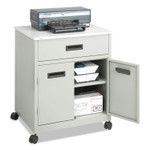 Steel Machine Stand W/pullout Drawer, 25w X 20d X 29.75h, Gray Product Image 