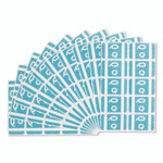 Smead AlphaZ Color-Coded Second Letter Alphabetical Labels, Q, 1 x 1.63, Light Blue, 10/Sheet, 10 Sheets/Pack View Product Image