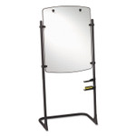 Quartet High-Style Silhouette Total Erase Presentation Easel, 31 x 41, White Surface, Black Steel Frame (QRT120TE) View Product Image