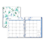 Blue Sky Lindley Monthly Planner, Lindley Floral Artwork, 10 x 8, White/Blue/Green Cover, 12-Month (Jan to Dec): 2024 View Product Image