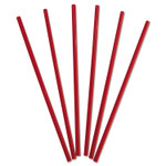 Dixie Wrapped Giant Straws, 10.25", Polypropylene, Red, 300/Box, 4 Boxes/Carton (DXEGW104) Product Image 