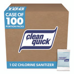 Clean Quick Powdered Chlorine-Based Sanitizer, 1oz Packet, 100/Carton View Product Image