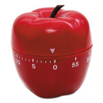 Baumgartens Shaped Timer, 4" Diameter x 4"h, Red Apple (BAU77042) View Product Image