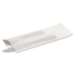 Bagcraft Silverware Bags, 2.25" x 10" x 10", Translucent White, 2,000/Carton View Product Image