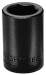 Wright Tool 1/2" Dr. Standard Impact Sockets, 1/2 in Drive, 1 1/8 in, 6 Points View Product Image