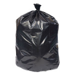 Coastwide Professional Reprocessed Resin Can Liners, 60 gal, 1.8 mil, 38" x 58", Black, 100/Carton (CWZ814888) Product Image 