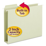 Smead FasTab Box Bottom Hanging Folders, Letter Size, 1/3-Cut Tabs, Moss, 20/Box (SMD64201) View Product Image