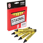 Crayola No. 2 Staonal Marking Wax Crayons - 5" Length x 0.6" Diameter - Black Product Image 