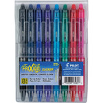 FriXion Erasable Gel Pen - 0.7 mm Fine Pen Point - Retractable - Erasable - Pink, Red, Green, Turquoise, Blue, Purple, Navy, Black Ink - Water Based, Gel-based Product Image 