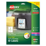 Avery Self-Laminating ID Labels, Inkjet/Laser Printers, 3.5 x 4.5, White, 2/Sheet, 25 Sheets/Pack (AVE00755) View Product Image