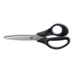 TRU RED Stainless Steel Scissors, 7" Long, 2.64" Cut Length, Black Straight Handle (TUD24380495) View Product Image