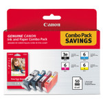 Canon 4479A292 (BCI-3E/BCI-6) Ink/Paper Combo, 280 Page-Yield, Black/Cyan/Magenta/Yellow Product Image 