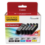 Canon 2075C006 (PGI-280; CLI-281) Ink, Black XL/Black/Cyan/Magenta/Yellow View Product Image