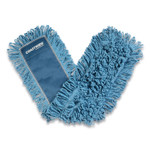 Coastwide Professional Looped-End Dust Mop Head, Cotton, 36 x 5, Blue (CWZ24418773) View Product Image