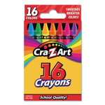 Cra-Z-Art Crayons, 16 Assorted Colors, 16/Set View Product Image