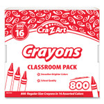 Cra-Z-Art Crayons, 16 Assorted Colors, 800/Pack View Product Image