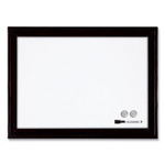 Quartet Home Decor Magnetic Dry Erase Board, 23 x 17, White Surface, Black Wood Frame (QRT79282) View Product Image