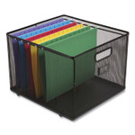 TRU RED Wire Mesh File Organizer, Letter Size, 13.98" Long, Black (TUD24402487) View Product Image