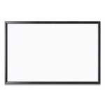 U Brands Magnetic Dry Erase Board with Wood Frame, 35 x 23, White Surface, Black Frame View Product Image