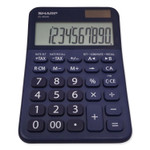 Sharp ELM335BBL Desktop Calculator, 10-Digit LCD, Blue (SHRELM335BBL) View Product Image