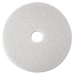 3M Low-Speed Super Polishing Floor Pads 4100, 21" Diameter, White, 5/Carton (MMM08485) View Product Image