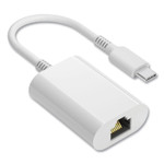 Usb To Ethernet Adapter, Usb Type C Male/rj-45 Female, 6, White (NXT24400039) View Product Image