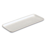 Pactiv Evergreen Supermarket Tray, #10S, 10.9 x 5.9 x 0.7, White, Foam, 500/Carton View Product Image