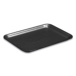 Pactiv Evergreen Supermarket Tray,  #4PZ, 9.25 x 7.25 x 1.38, Black, Foam, 400/Carton (PCT51P904PZ) View Product Image