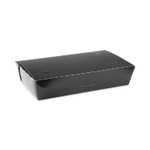 Pactiv Evergreen EarthChoice OneBox Paper Box, 55 oz, 9 x 4.85 x 2, Black, 100/Carton (PCTNOB02B) View Product Image
