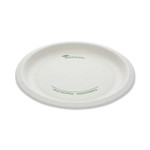 Pactiv Evergreen EarthChoice Pressware Compostable Dinnerware, Plate, 9" dia, White, 450/Carton View Product Image